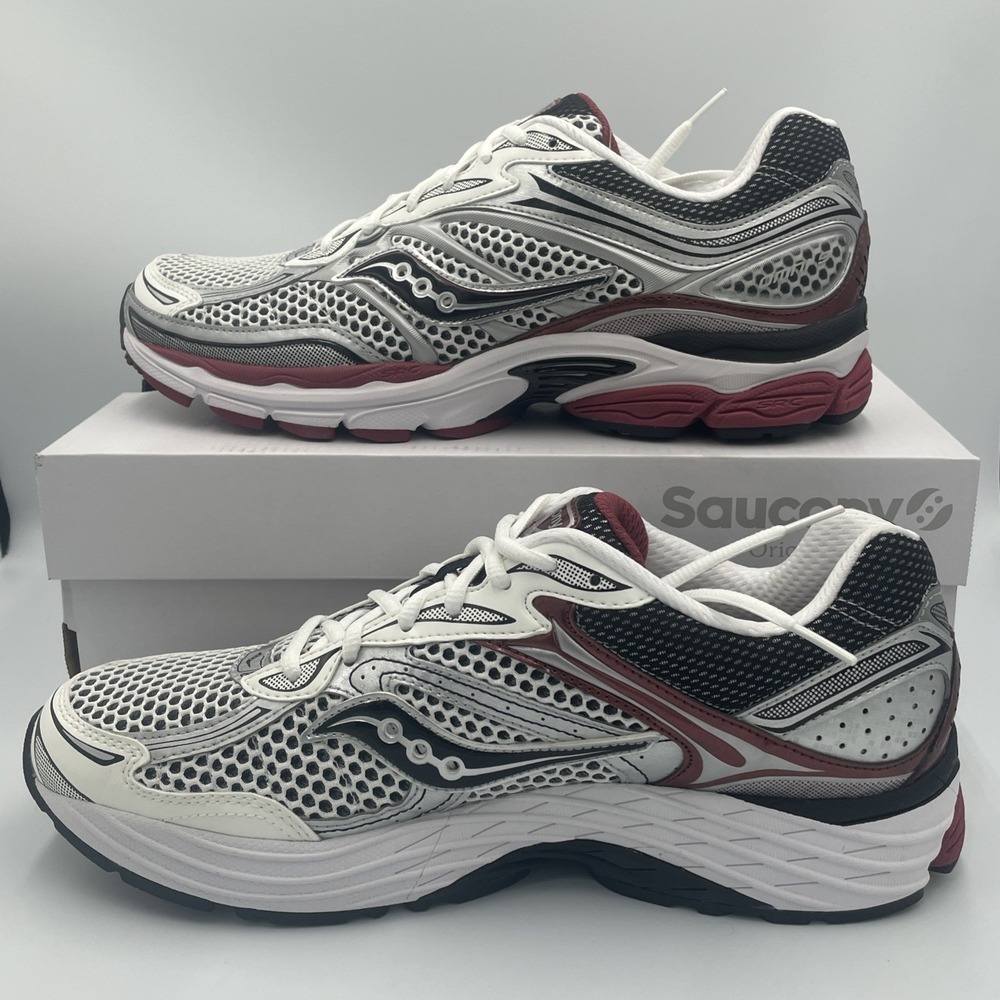 Saucony Progrid Omni 9 OG White Silver Red S70739-1 Men's Size 9.5 NEW